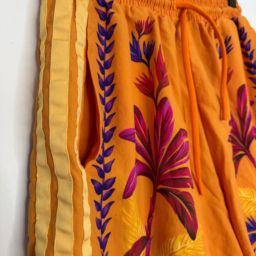 FARM Rio Orange Floral Print Drawstring Shorts - Picture 4 of 10